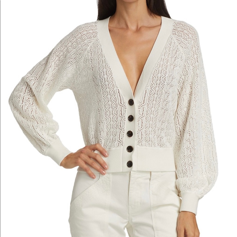 FRAME Chain Lace Cardigan